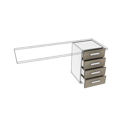 Тумба опора для стола с ящиками E706