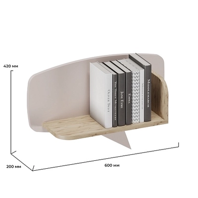 Полка навесная декоративная L319