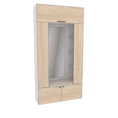 Секция с зеркалом и полками L408