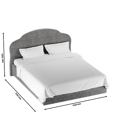 Кровать двуспальная мягкая ВЕРДИ с подъемным механизмом, 140x200