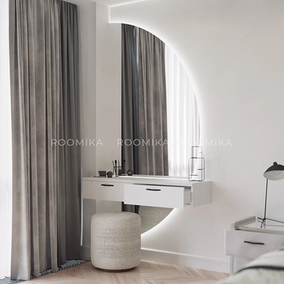 Зеркало L168 с подвесным столиком с подсветкой L/R