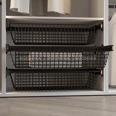 BELLE Корзина для белья 900 мм, цвет черный, BE90BABL