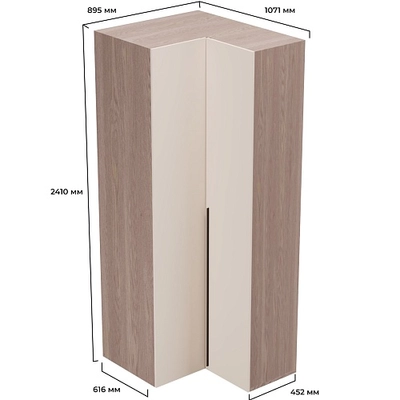 Шкаф угловой L207 L/R