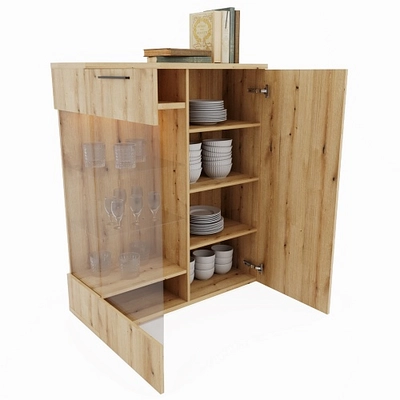 Шкаф напольный с подсветкой L202 L/R