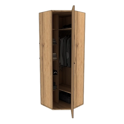 Шкаф угловой равносторонний с зеркалом C-218Z L/R