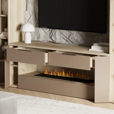 Тумба ТВ напольная с электрокамином LG551.450L/R