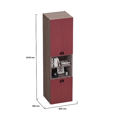 Шкаф книжный с нишей LG228.60