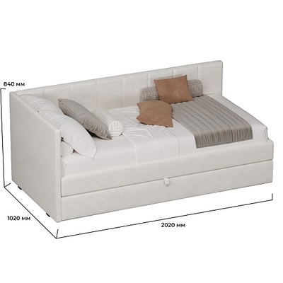 Кровать со вторым выдвижным спальным местом ЛАЙН М2