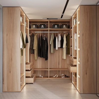 Гардеробная система без фасадов Элементис 6