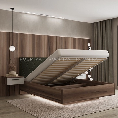 Кровать двуспальная Lazio с парящим эффектом L180 , 180x200