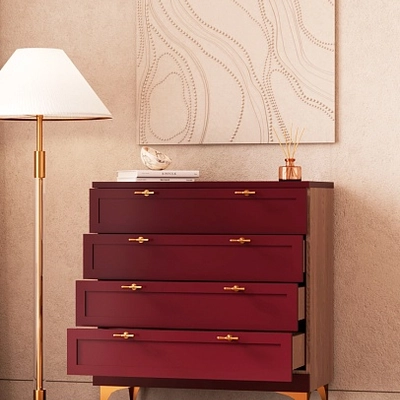 Комод с ящиками с эмалевой столешницей A704.45ES