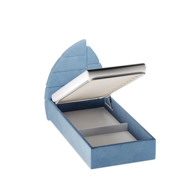 Кровать односпальная мягкая ПАРУС с подъемным механизмом, 90х200