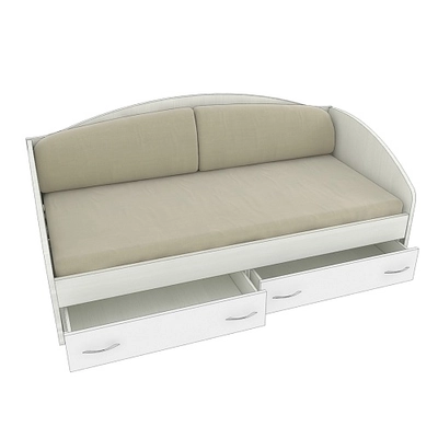 Кровать односпальная с ящиками P902N, 90x190