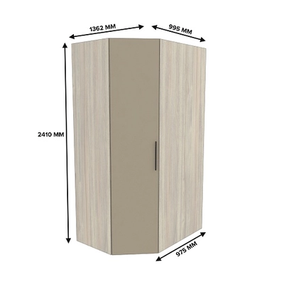 Шкаф угловой с подсветкой L209.60 L/R