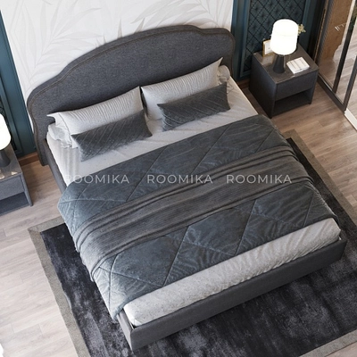 Кровать двуспальная мягкая ВЕРДИ с подъемным механизмом, 140x200