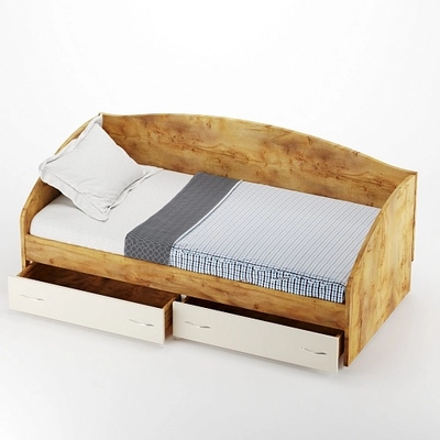 Кровать односпальная с ящиками P902N, 90x190