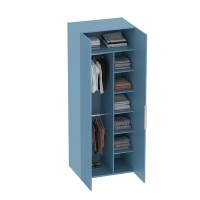 Шкаф 2 дверный, фрезерованные фасады в эмали LE210.60-4