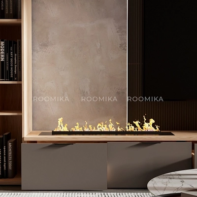 Тумба ТВ напольная с электрокамином L548.450