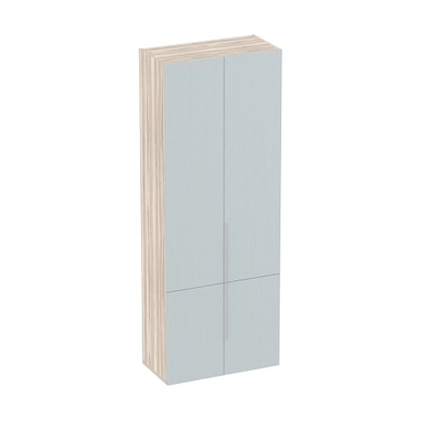 Шкаф книжный, фрезерованные фасады в эмали LE214