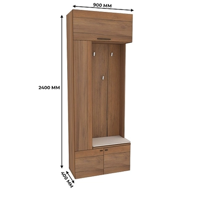 Секция с вешалкой и полками с подсветкой L409 L/R