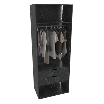 Шкаф для спальни с двумя ящиками и штангой с подсветкой R210.60-2