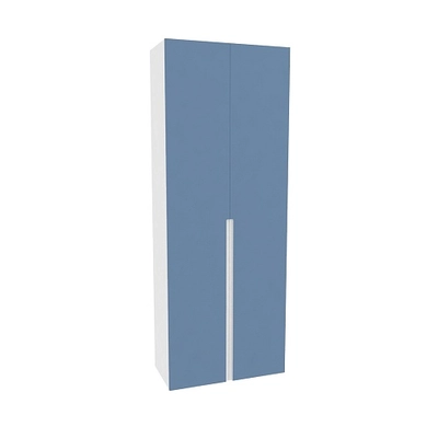 Шкаф двухдверный узкий, фасады в эмали LE210.44-4
