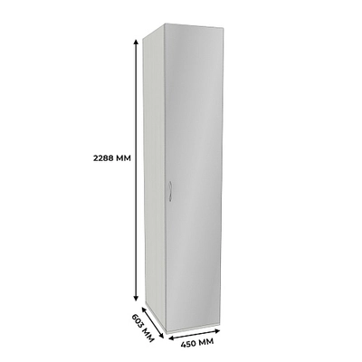 Шкаф 1 дверный узкий с зеркалом P220.60Z