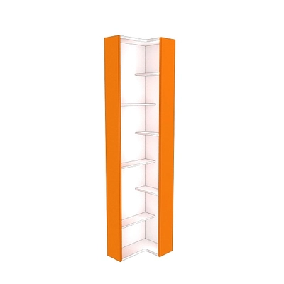 Стеллаж завершающий угловой разносторонний  с подсветкой L230.60 L/R