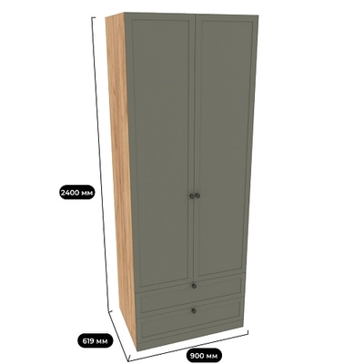 Шкаф двухдверный с ящиками А211.60