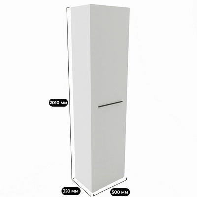 Шкаф 1 дверный напольный L-220