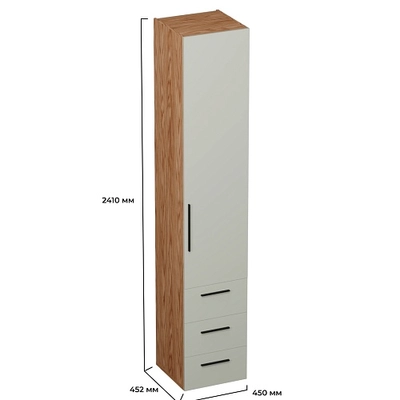 Шкаф однодверный с ящиками L223