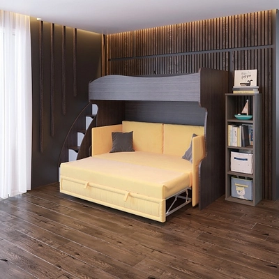 Кровать-чердак P907, 90x200