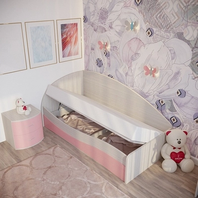 Кровать односпальная P901 с подъемным механизмом, 90x190