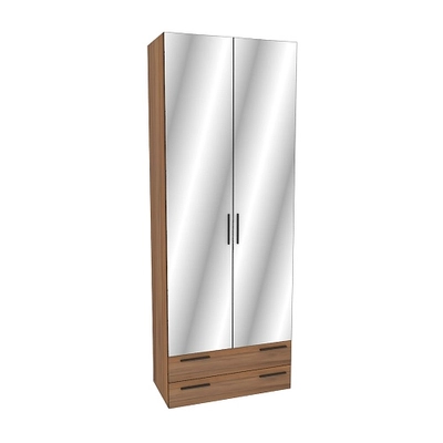 Шкаф двустворчатый с ящиками и с зеркалом L-211.44Z