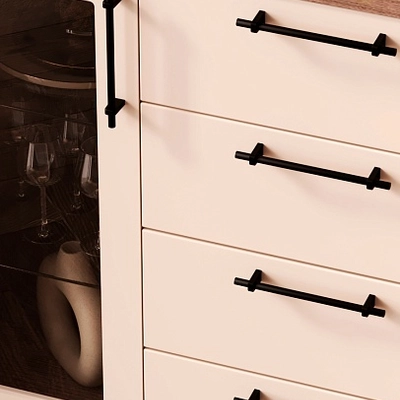 Комод со стеклянными полками P707.1