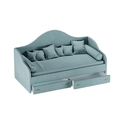 Мягкая кровать-диван с ящиками ФАБИО, 90х190