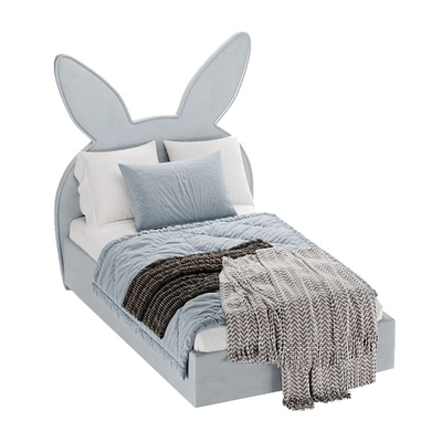 Кровать мягкая БАННИ с подъемным механизмом, 120x200