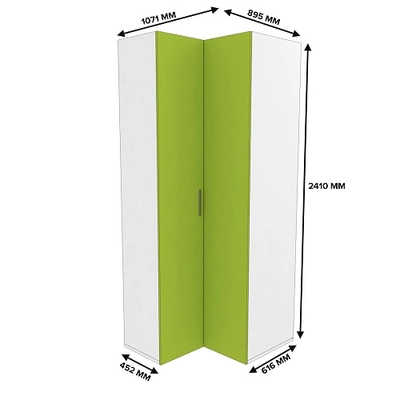 Шкаф угловой L207 L/R