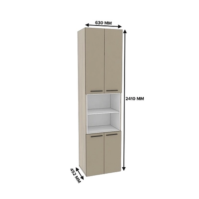 Шкаф книжный с нишей L228.44