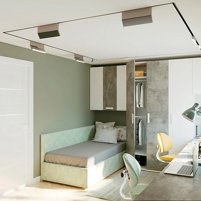 Мягкая кровать-диван КАРАТ-900  с подъемным механизмом, 90х200