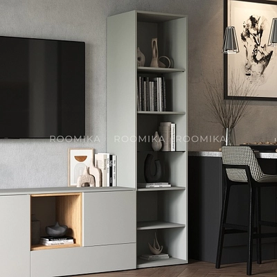 Шкаф со стеклянным фасадом R224