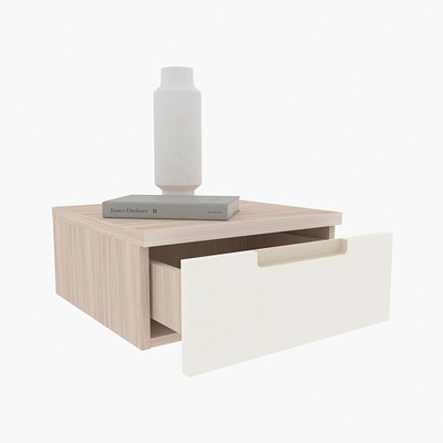 Тумба прикроватная подвесная, фасады в эмали LE709