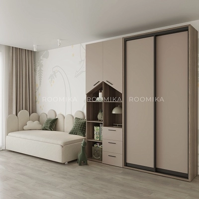 Мягкая кровать-диван КИПРОС с подъемным механизмом, 90x190