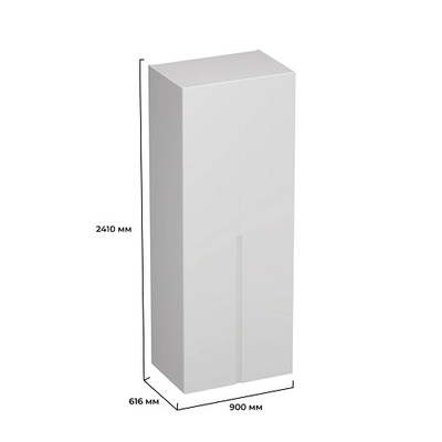 Шкаф 2 дверный, фасады в эмали LE210.60-3