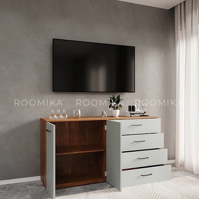 Комод с ящиками и дверью R709