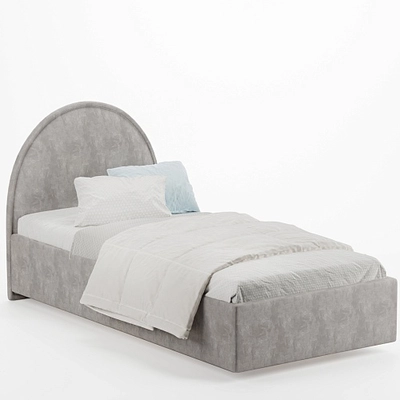 Кровать односпальная мягкая БАББЛ с подъемным механизмом, 90x190