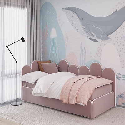 Мягкая кровать-диван КИПРОС с подъемным механизмом, 90x190