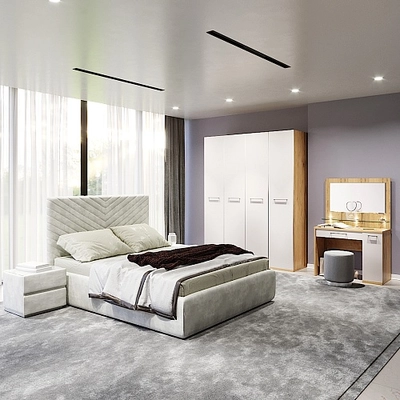 Кровать двуспальная мягкая САРА  с подъемным механизмом, 160x200