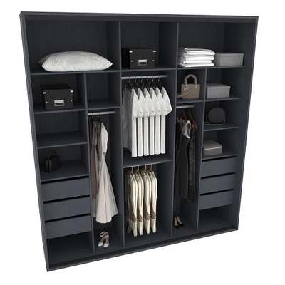 Шкаф-купе ХG240.60-1, профиль INTEGRO, фасад МДФ/зеркало серебро