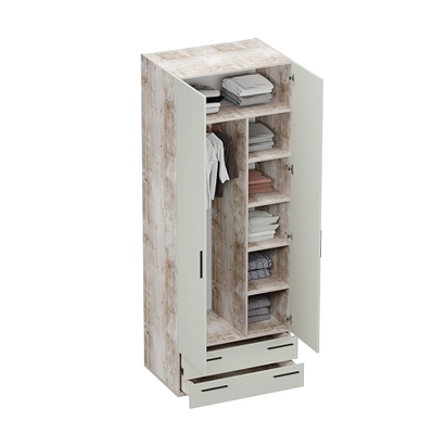 Шкаф двустворчатый с ящиками L211.60